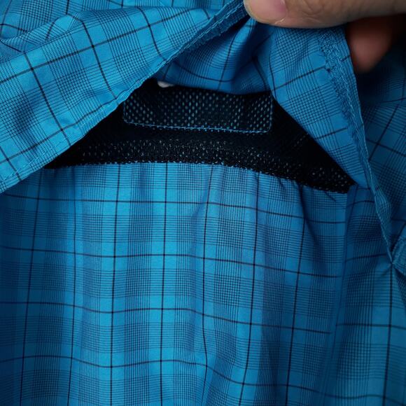 Reel Legends Men's Button-Up Fishing Shirt Sz Large Short Sleeved Vented Blue - Picture 7 of 9